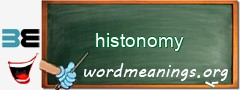 WordMeaning blackboard for histonomy